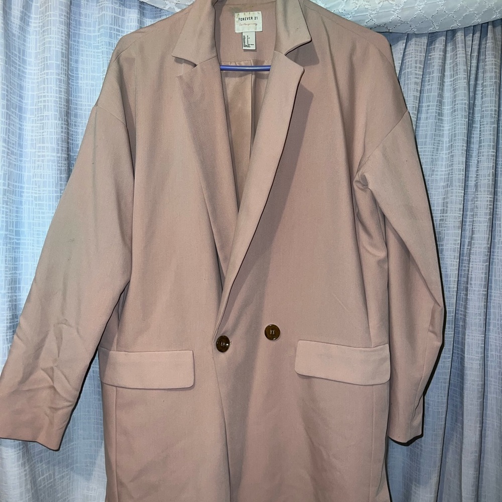 Long pink Blazer